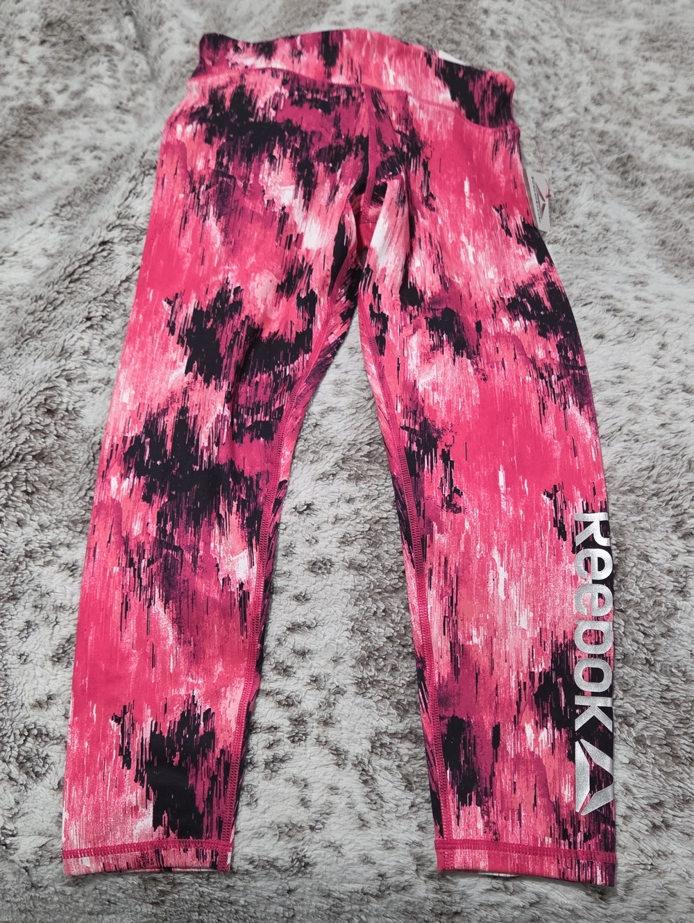 Reebok Kids' Pink Patterned Active Leggings